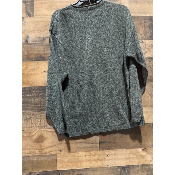 Vintage 1980s WhalerKnits- Dark Grey- V-Neck Sweater- Size L - Picture 7 of 7